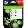 Hp Cartuccia Hp 912 XL Multipack nero/ciano/magenta/giallo [3YP34AE MCVP]