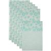 DII - Set di 6 fodere per frigorifero non adesive per cassetti, cestini, vassoi, per proteggere i prodotti, 30,5 x 61 cm, colore: Aqua Dahlia