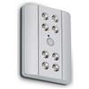 Briloner - Luce notturna con rilevatore di movimento, luce sottopensile da cucina a LED, luce per armadietto, illuminazione per armadietto, lampada da cucina, a batteria, luce notturna, color titanio