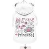 URBAN PUP FELPA "PRETTY PRINCESS!" TG. M (25-30 CM.) GRIGIA