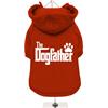 URBAN PUP FELPA "THE DOGFATHER" TG. M (25-30 CM.) ROSSA