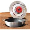 MAGIC COOKER Coperchio Tondo XL Diam.41 Acciaio 18/10 - Magic Cooker + Tegame Diam.40