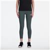 New Balance "New Balance Donna NB Sleek High Rise Legging 23"" in Grigio, Maglia di Poliestere, Taglia L"