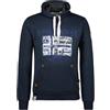 Geographical Norway Galon Men Felpa con Cappuccio, Marine, XL Uomo