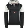 Geographical Norway Fago Men Hood Felpa con Cappuccio, Noir, L Uomo