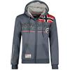 GEO NORWAY Geographical Norway Flipper Men - Felpa Cappuccio Con Tasca A Canguro Uomo - Felpa Pullover Hoody Caldo A Maniche Lunghe - Abito Ideale Primavera Estate Autunno Inverno (Grigio scuro L)