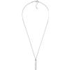 Fossil Collana da uomo in acciaio inossidabile con chiusura a moschettone, Argento metallizzato