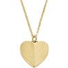 Fossil Collana da donna in acciaio inossidabile, tonalità oro, con chiusura a moschettone e ciondolo a forma di cuore, Oro cremoso