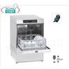 TECHNOCHEF - Lavabicchieri Elettronica cesto quadro cm 40x40, Doppio Dosatore Detergente e Pompa di Scarico, Altezza Utile max 30 cm
