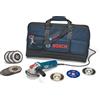 Bosch Professional Kit smerigliatrice angolare GWX 750-115 + dischi X-LOCK + borsone