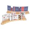 SUPPORTO IN LEGNO PER CARTE DA GIOCO DAL NEGRO
