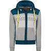 Geographical Norway Gweny Men Felpa con Cappuccio, Bleu, L Uomo