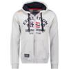 Geographical Norway Flag Men Felpa con Cappuccio, Gris Clair, XXXL Uomo
