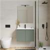 DEGHI Mobile bagno sospeso 70 cm con doppia anta verde street - Compact