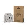 Panda The Topper - Coprimaterasso in memory foam con infuso di gel (schiuma idroschiuma), in bambù, per letto singolo, 200 x 90 x 5 cm, colore: bianco