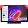 TV 24" HD Ready 24TENSNVZ, TV LED 24 Pollici, Digitale DVB-T2/C/S2, USB, HDMI, U