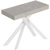 Itamoby Consolle allungabile 90x40/196 cm Saki Small gambe bianche