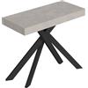 Itamoby Consolle allungabile 90x40/300 cm Saki Premium gambe antracite