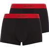 Calvin Klein Pantaloncino Boxer Uomo Confezione da 2 Cotone Elasticizzato, Nero (Black W Impact Wb), M