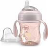 ARTSANA Chicco Transition Cup Bicchiere Antigoccia per Bambini con Beccuccio in Silicone 200ml Rosa