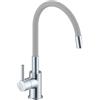 Idronord Miscelatore monocomando per lavello con canna orientabile in gomma colorata codice prod: SNAKE0000G