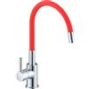 Idronord Miscelatore monocomando per lavello con canna orientabile in gomma colorata codice prod: SNAKE0000R