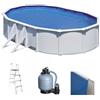 Gre Fidji Ovale 610x375x120cm - Piscina fuori terra in acciaio