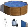 Gre Pacific Rotonda Ø350 x 120 cm - Piscina fuori terra in acciaio
