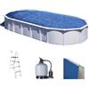 Gre Haiti Ovale 1000x550x132cm - Piscina fuori terra - Traverse interrate