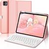 FOGARI Tastiera per iPad Pro 11 M4 2024, Custodia con iPad Pro 11 M4 2024, QWERTY Italiano Keyboard Bluetooth Staccabile con slot per stilo, Oro Rosa