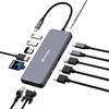 Verbatim Hub USB C 14 in 1, adattatore multiporta USB-C a HDMI, VGA, RJ45, USBA-A e USB-C PD, con lettore di schede SD, per Mac, MacBook Pro/Air, iPad Pro, Thinkpad, Windows Computer, Laptop e Co