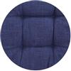Corredocasa Set di 4 Cuscini per Sedia con Lacci a 4 Punti, Imbottiti e Rivestiti in PoliCotone - Design Confortevole, Made in Italy, Coprisedie in Diversi Colori per Cucina Casa (Blu)