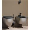 Ceramica Flaminia Wc App Goclean Silver Black - Sedile in Termoindurente: Slim con Discesa Rallentata QKCW09CAR Carbone