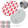 Supporto Magnetico, Supporto Magnetico, Utilizzo Universale, Magnetico E Con Foro, Adatto Per Rilevatori Di Fumo 60 Mm Confezione Da 10 86138648