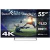 Smart Tech 55QG02V - Smart TV QLED 55, 4K HDR, Dolby Vision