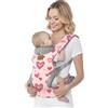 YooxArmor YooxAromr Marsupio Neonato,Ergonomico Regolabile Marsupio per Neonati 3-36 Mesi(3-30kg),Confortevole Fascia Neonato con Poggia Testa,Rosa