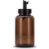 Koffs Design Zuccheriera con dosatore in acciaio inox, stampabile individualmente per zucchero, semi, condimenti per cereali, moderna zuccheriera in vetro con protezione UV, 300 ml, bianco