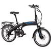F.lli Schiano Galaxy, Bici Elettrica Pieghevole 20 Inches per Adulti, 36V 10.4Ah Batteria Rimovibile, Motore 250W 40Nm, City Ebike, Nero