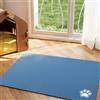 Mateju Tappetino Cibo Cane, Tappetino Ciotola per Cani e Gatti, Multicolore Lettiera Gatto Antiscivolo per l'alimentazione degli Animali domestici (Blu,30x40cm)