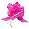 Brizzolari 30 COCCARDE AUTOMONTANTI AUTOTIRANTI 3,0 CM DIAMETRO 10 CM MATRIMONIO AUTO CASA NOZZE BATTESIMO COMUNIONE FIOCCO (FUXIA)