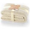 DecoKing- Coperta in microfibra, pile morbido, Tessuto, 70 x 150 cm, Beige