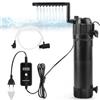 DBREAKS 5 in 1 Filtro Interno per Acquario 650 L/h 6W con UV Lampada 8W & Timer, Filtro Interno Acquario Regolabile, Pompa Acquarios per Tartarughe d'Acqua 100-300 Litri