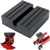 Your Day Mate Supporto universale in gomma, a parallelepipedo per martinetto, supporto 75x75x25 mm con taglio a U 10x10 mm, per tutte le auto fino a 3.5 tonnellate, blocchetto antiscivolo per cric di manovra