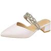 Generic Sandaletti Estive Bassi Tacco Scarpe Donna Piscina Eleganti Sandali Casual Leggera Antiscivolo Sposa Matrimonio Slingback Punta Aperta Bohemia Con Tacco Sandalo Spiaggia Sabot Comodo Morbida
