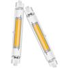 Generico R7S 78mm LED Lampadina10w Dimmerabile, 220V R7S 78mm tipo-E T3 10W Equivalente a 100W Lampada Alogena, LED COB e 3000K Bianco Natural 1000LM Sfarfallio, Illuminazione Fascio 360°, 2pcs