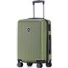 Blade Set di 3 valigie - Valigia rigida trolley - Valigetta leggera in ABS + PC con serratura TSA - 4 ruote rotanti - Set di 3 valigie da viaggio, verde, M (Handgepäck), valigetta