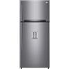 LG GTF744PZPED Frigorifero doppia porta, Classe E, 509L, Wi-Fi, Dispenser acqua, Inox