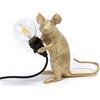 Seletti Mouse Lamp Mac Gold Seletti