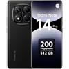 Xiaomi MC Xiaomi Redmi Note 14 Pro 5G Smartphone 12 + 512 GB, 6.67 Super QPD, Ultra Clear, Black (versione EU)