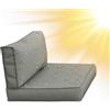 SYLC Impermeabile Federe Per Cuscino Divano Copricuscini Per Giardino Rattan Per Esterni E Patio, Coperte Del Cuscino Con Cerniera Per L/angolo (1 pz 65×33×10 cm,Light grey)